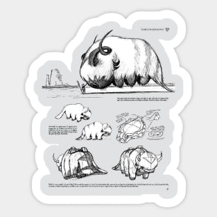 Avatar the last airbender appa sketch design animation Sticker